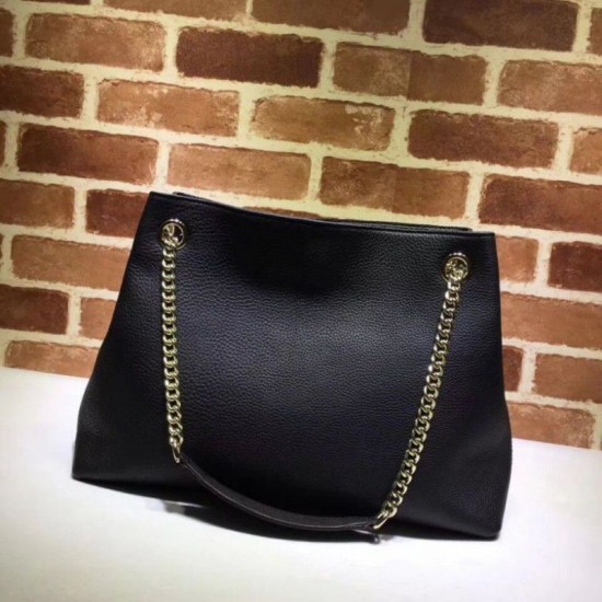 Replica Gucci Soho Hobo Bag Black 308982