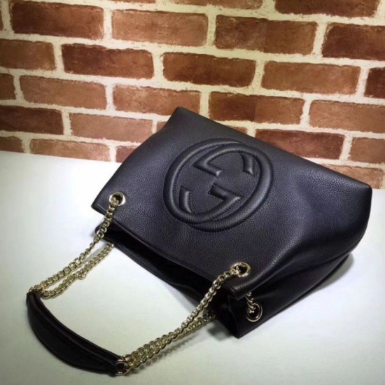 Replica Gucci Soho Hobo Bag Black 308982