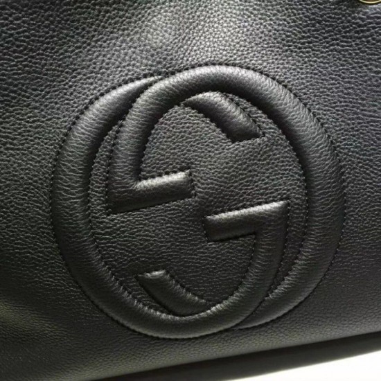 Replica Gucci Soho Hobo Bag Black 308982