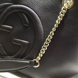 Replica Gucci Soho Hobo Bag Black 308982