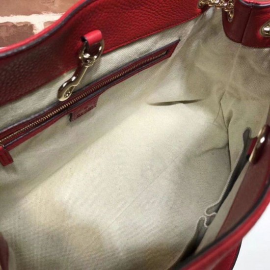 Fake Gucci Soho Hobo Bag Red 308982 Replica