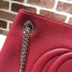 Fake Gucci Soho Hobo Bag Red 308982 Replica