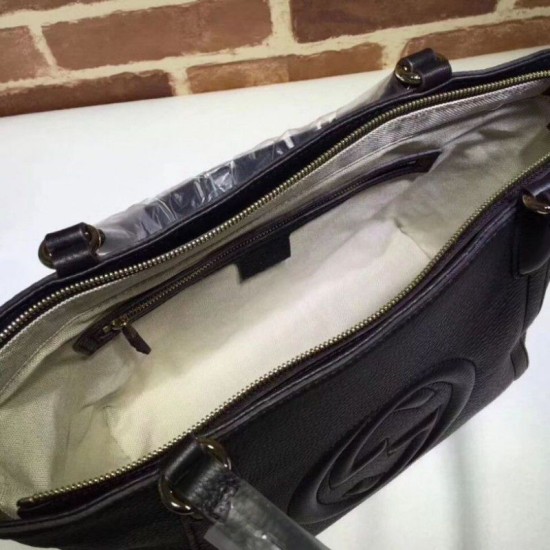Replica Gucci Soho Top Handle Bag Black 369176 Fake Gucci Soho Top Handle Bag Black 369176 Replica