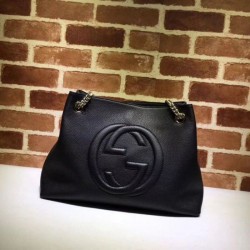 Replica Gucci Soho Hobo Bag Black 308982