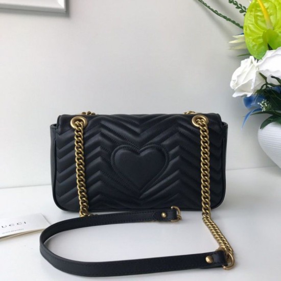 Replica Gucci GG Marmont Matelasse Mini Bag 443497 Black Replica Gucci GG Marmont Matelasse Mini Bag 443497 Black