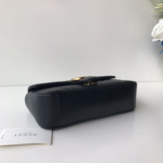 Replica Gucci GG Marmont Matelasse Mini Bag 443497 Black Replica Gucci GG Marmont Matelasse Mini Bag 443497 Black