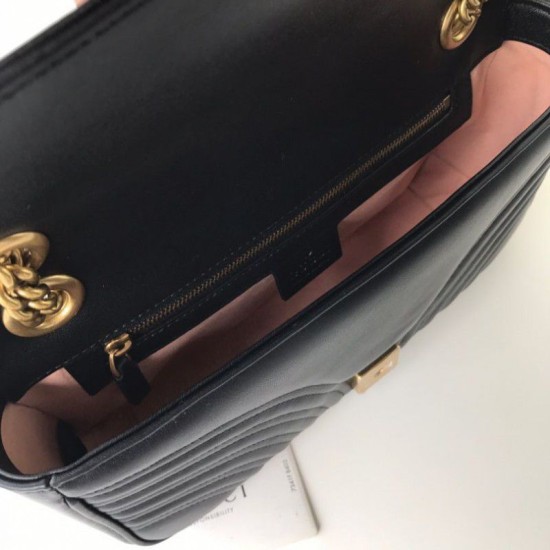 Replica Gucci GG Marmont Matelasse Mini Bag 443497 Black Replica Gucci GG Marmont Matelasse Mini Bag 443497 Black