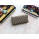 Replica Gucci GG Supreme Wallet 476421 Coffee