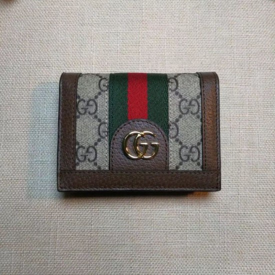 Replica Gucci Ophidia GG Card Case 523155 Coffee Fake Gucci Ophidia GG Card Case 523155 Coffee Replica