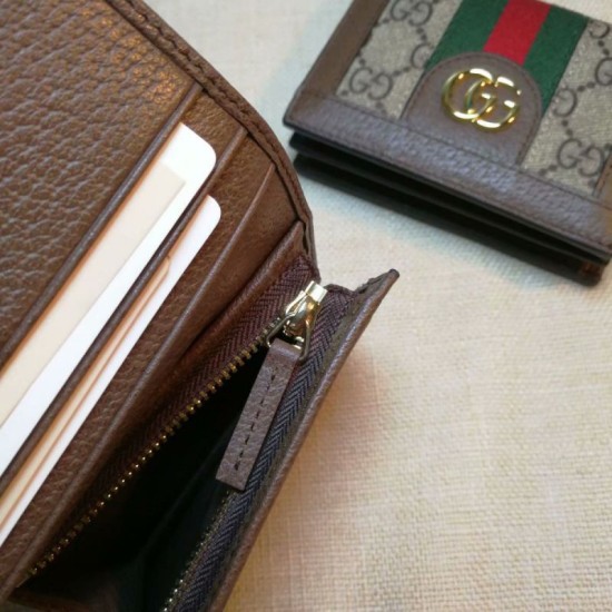 Replica Gucci Ophidia GG Card Case 523155 Coffee Fake Gucci Ophidia GG Card Case 523155 Coffee Replica