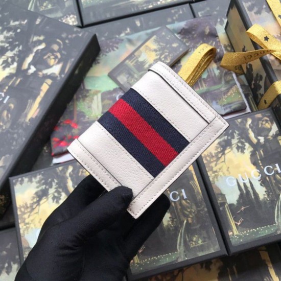 Fake Gucci Ophidia GG Card Case 523155 White Replica