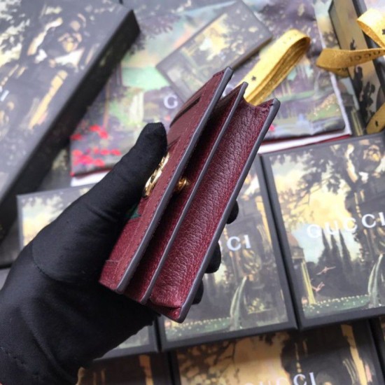 Replica Gucci Ophidia GG Card Case 523155 Brown