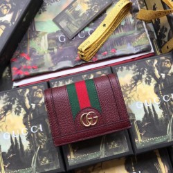 Replica Gucci Ophidia GG Card Case 523155 Brown