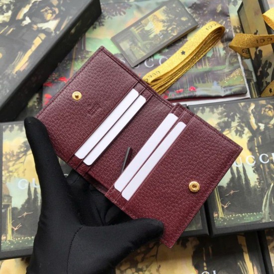 Replica Gucci Ophidia GG Card Case 523155 Brown