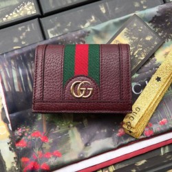 Replica Gucci Ophidia GG Card Case 523155 Brown
