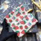 Fake Gucci Zumi Strawberry Print  Wallet 573612 Replica