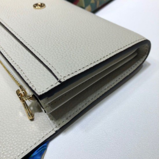 Replica Gucci Zumi Grainy Leather Continental Wallet 573612 White Replica Gucci Zumi Grainy Leather Continental Wallet 573612 White