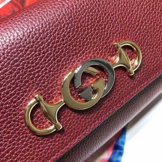 Fake Gucci Zumi Grainy Leather Continental Wallet 573612 Red Replica Replica Gucci Zumi Grainy Leather Continental Wallet 573612 Red
