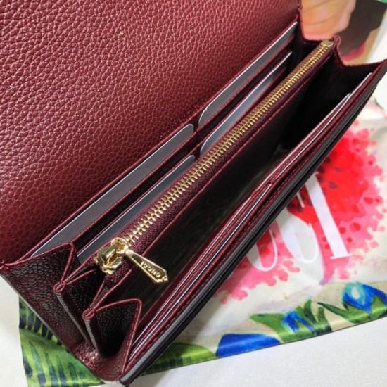Fake Gucci Zumi Grainy Leather Continental Wallet 573612 Red Replica Replica Gucci Zumi Grainy Leather Continental Wallet 573612 Red