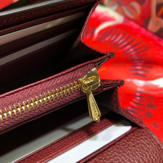 Fake Gucci Zumi Grainy Leather Continental Wallet 573612 Red Replica Replica Gucci Zumi Grainy Leather Continental Wallet 573612 Red