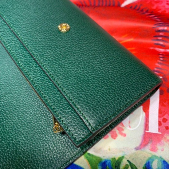Replica Gucci Zumi Grainy Leather Continental Wallet 573612 Green Fake Gucci Zumi Grainy Leather Continental Wallet 573612 Green Replica