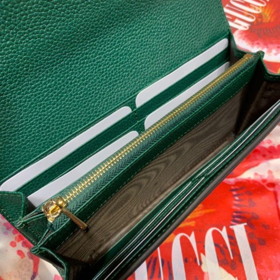 Replica Gucci Zumi Grainy Leather Continental Wallet 573612 Green Fake Gucci Zumi Grainy Leather Continental Wallet 573612 Green Replica