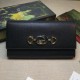 Fake Gucci Zumi Grainy Leather Continental Wallet 573612 Black Replica