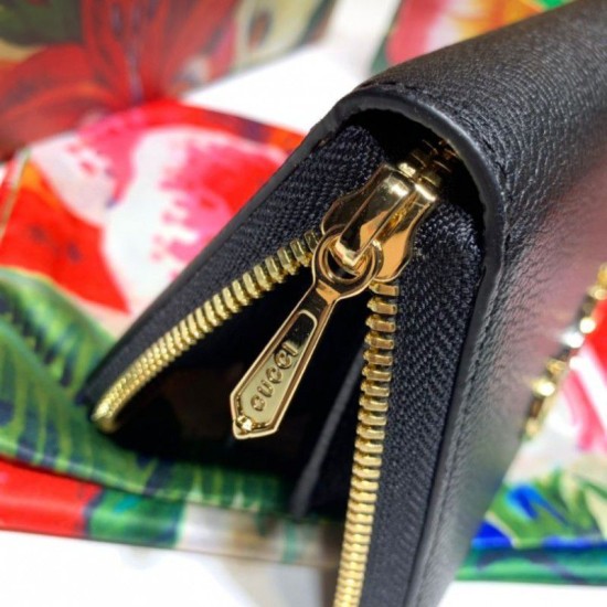 Fake Gucci Zumi Grainy Leather Zip Around Wallet 570661 Black Replica Fake Gucci Zumi Grainy Leather Zip Around Wallet 570661 Black Replica