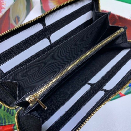 Fake Gucci Zumi Grainy Leather Zip Around Wallet 570661 Black Replica Fake Gucci Zumi Grainy Leather Zip Around Wallet 570661 Black Replica