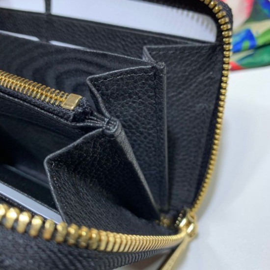 Fake Gucci Zumi Grainy Leather Zip Around Wallet 570661 Black Replica Fake Gucci Zumi Grainy Leather Zip Around Wallet 570661 Black Replica