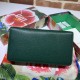 Replica Gucci Zumi Grainy Leather Zip Around Wallet 570661 Green Replica Gucci Zumi Grainy Leather Zip Around Wallet 570661 Green