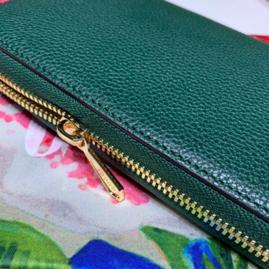 Replica Gucci Zumi Grainy Leather Zip Around Wallet 570661 Green Replica Gucci Zumi Grainy Leather Zip Around Wallet 570661 Green