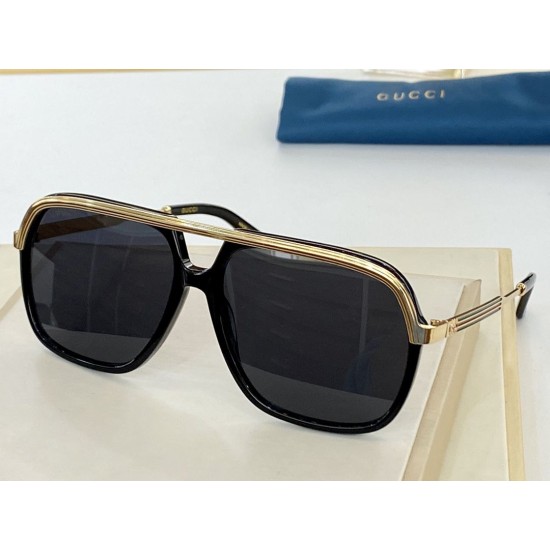 Replica Gucci GG0200S Square Sunglass Glod /Black