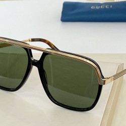 Replica Gucci GG0200S Square Sunglass Glod / Brown