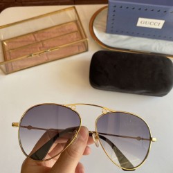 Replica Gucci GG0223S Sunglass Gold / Gray 