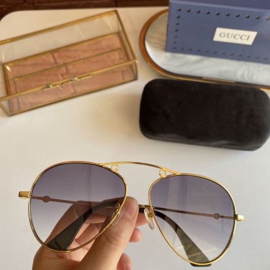 Replica Gucci GG0223S Sunglass Gold / Gray 