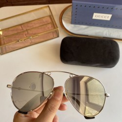 Replica Gucci GG0223S Sunglass Silver /Brown