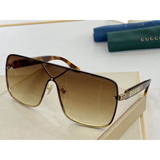 Replica Gucci GG0677 Square Sunglass Brown