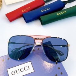Fake Gucci GG0739S Round Frame Sunglass Blue Replica