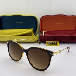 Replica Gucci GG0757 Round Frame Sunglass Brown