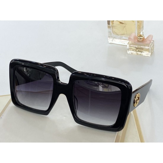Fake Gucci GG0783S Square Sunglass Black /Silver Replica