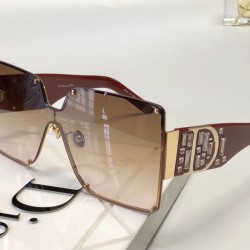 Replica Dior Paeng Square Sunglasses Coffee