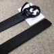 Fake Gucci belt with interlocking G Black Buckle 368186 Replica