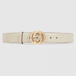 Replica Gucci Signature belt white 370543