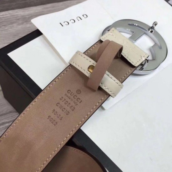 Replica Gucci Signature belt white 370543