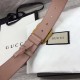 Replica Gucci belt with Double G buckle pink 400593