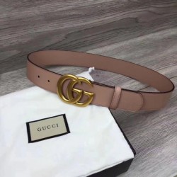 Replica Gucci belt with Double G buckle pink 400593