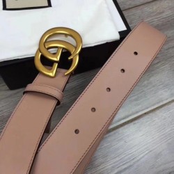 Replica Gucci belt with Double G buckle pink 400593
