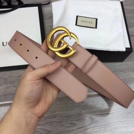 Replica Gucci belt with Double G buckle pink 400593