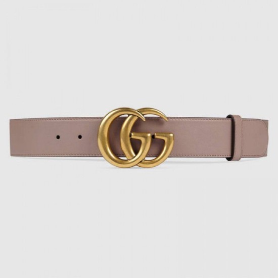 Replica Gucci belt with Double G buckle pink 400593